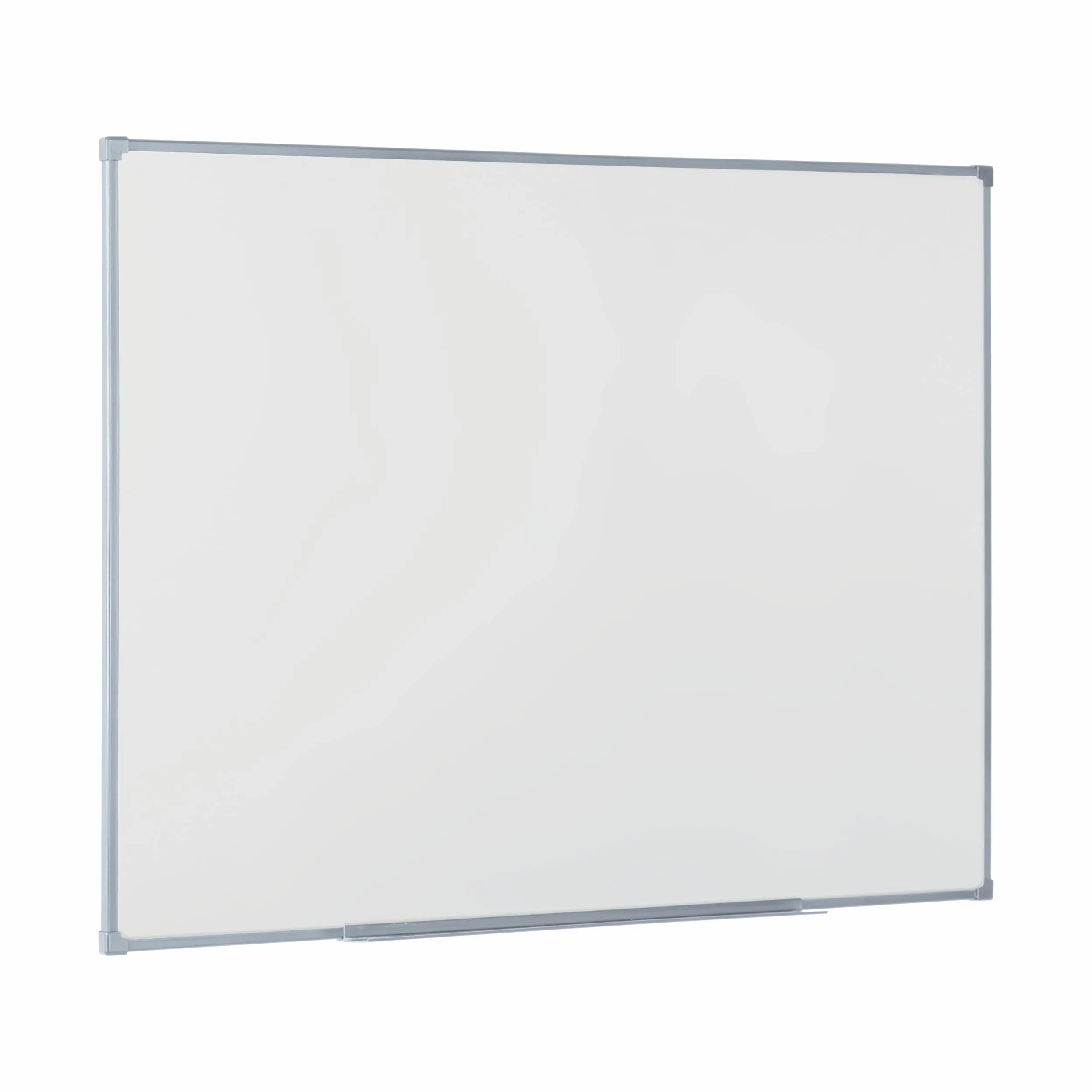 Economy Lavagna Bianca Magnetica, Lavagna Cancellabile A Secco Con Cornice Grigio, 105 x 75 cm