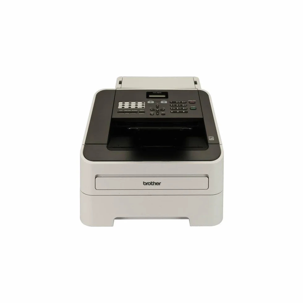 Brother FAX 2840 Fax Laser Monocromatico con Toner da 1.000 Pagine Incluso, ADF da 30 Pagine, 22 Numeri a Selezione Diretta e Funzionalità Copia N in 1