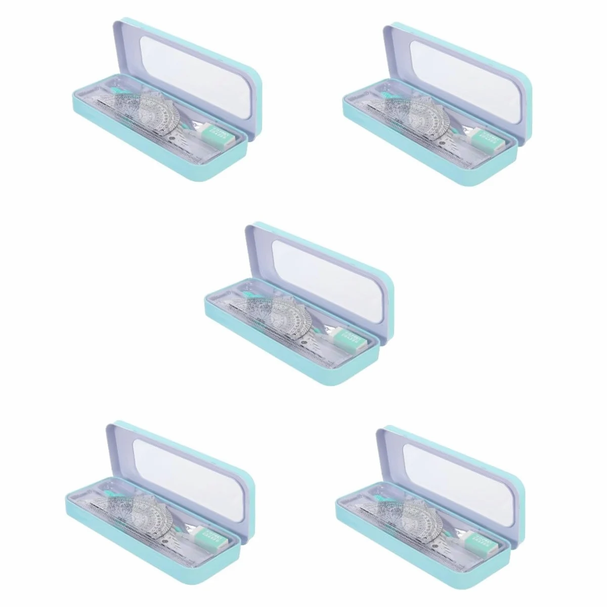 SHINEOFI 5 Set insieme della bussola kit di materiale scolastico kit di disegno tecnico gadget scuola school supplies fornitura di disegni di architettura compasso e goniometro addominali