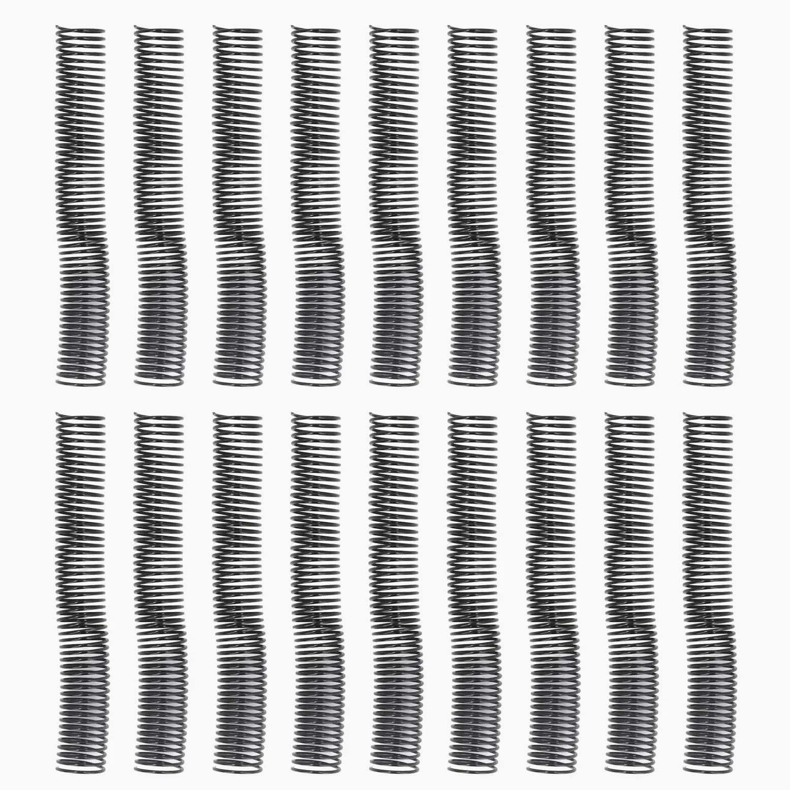 Bobina di rilegatura a spirale da 18 pezzi, diametro 38 mm, 48 anelli, passo 4:1, capacità di 310 fogli, dorso di rilegatura a spirale per carta A4