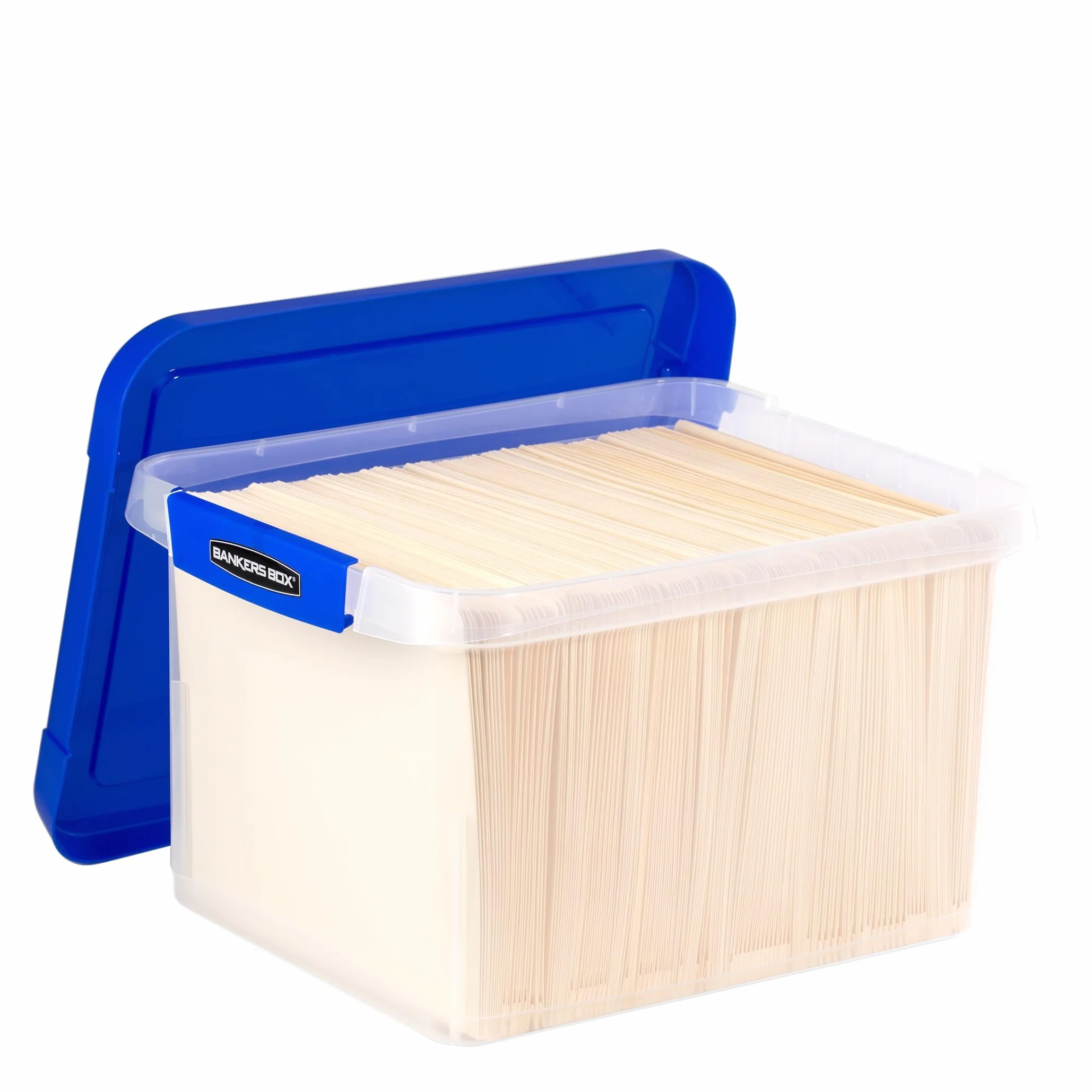 Bankers Box, Scatola portadocumenti in plastica resistente con binari appendiabiti, lettera/legale, 1 confezione, 0086205