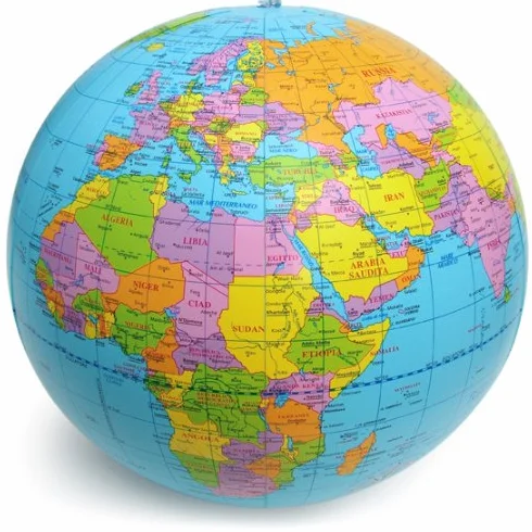 PALLAMONDO AZZURRO Globo Gonfiabile
