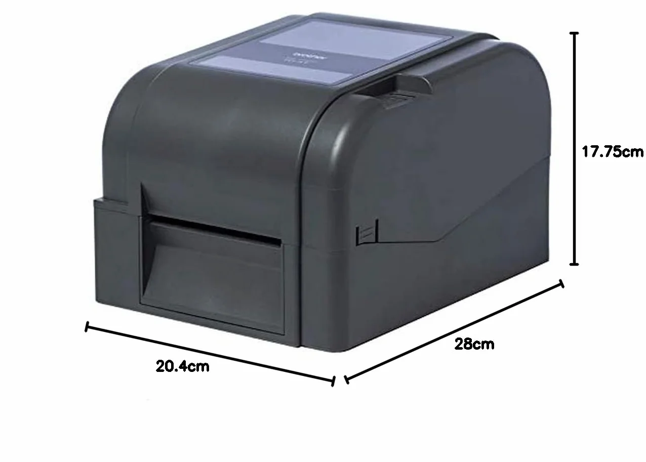 Brother TD4420TN | Stampante di etichette desktop | Trasferimento termico | Etichette da 4" | 152mm/sec | 203dpi | LAN, USB 2.0, usb-HOST e porta seriale RS232C