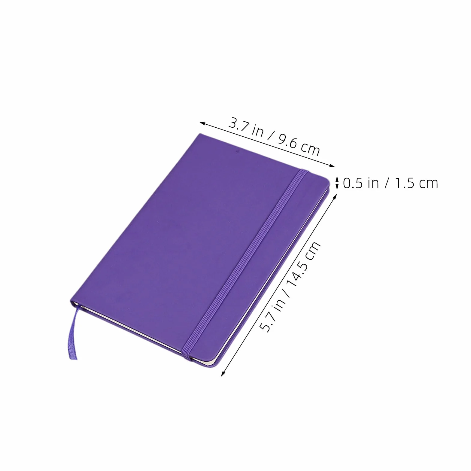 Set di 7 Piccoli Quaderni A6 con Copertina in Pu, Righe Medie, Cinturino Elastico per Organizzazione Efficiente e Uso Scolastico per Studenti Sempre in Movimento