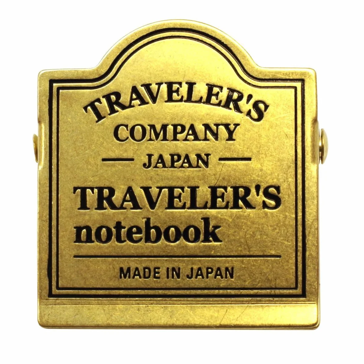 Brass Clip TRC Logo - Refill 030 per Traveler's Notebook Regular e Passport Size