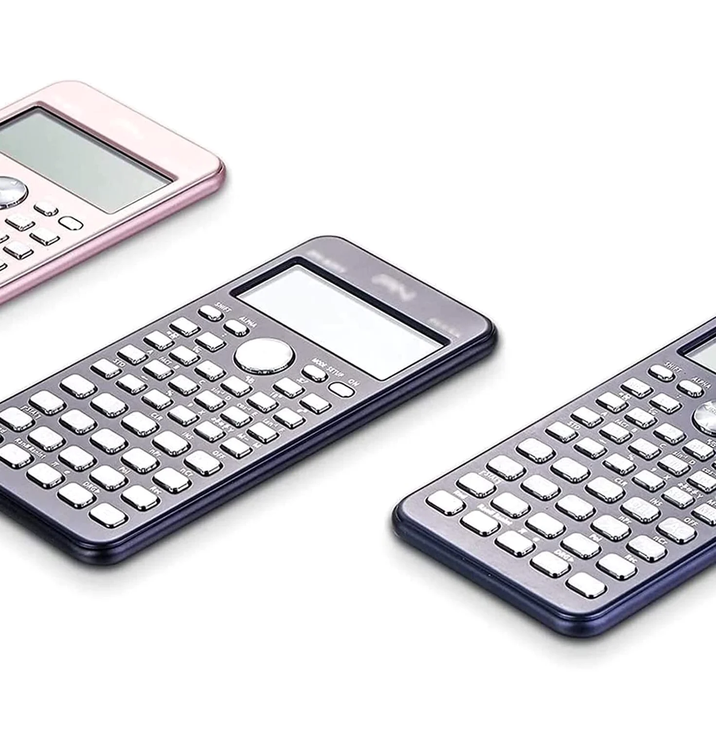 Calcolatrice Calcolatrice da Tavolo Scientifica Standard con Display LCD A 12 Cifre per Ingegneria Tavolo Ufficio(Blue)