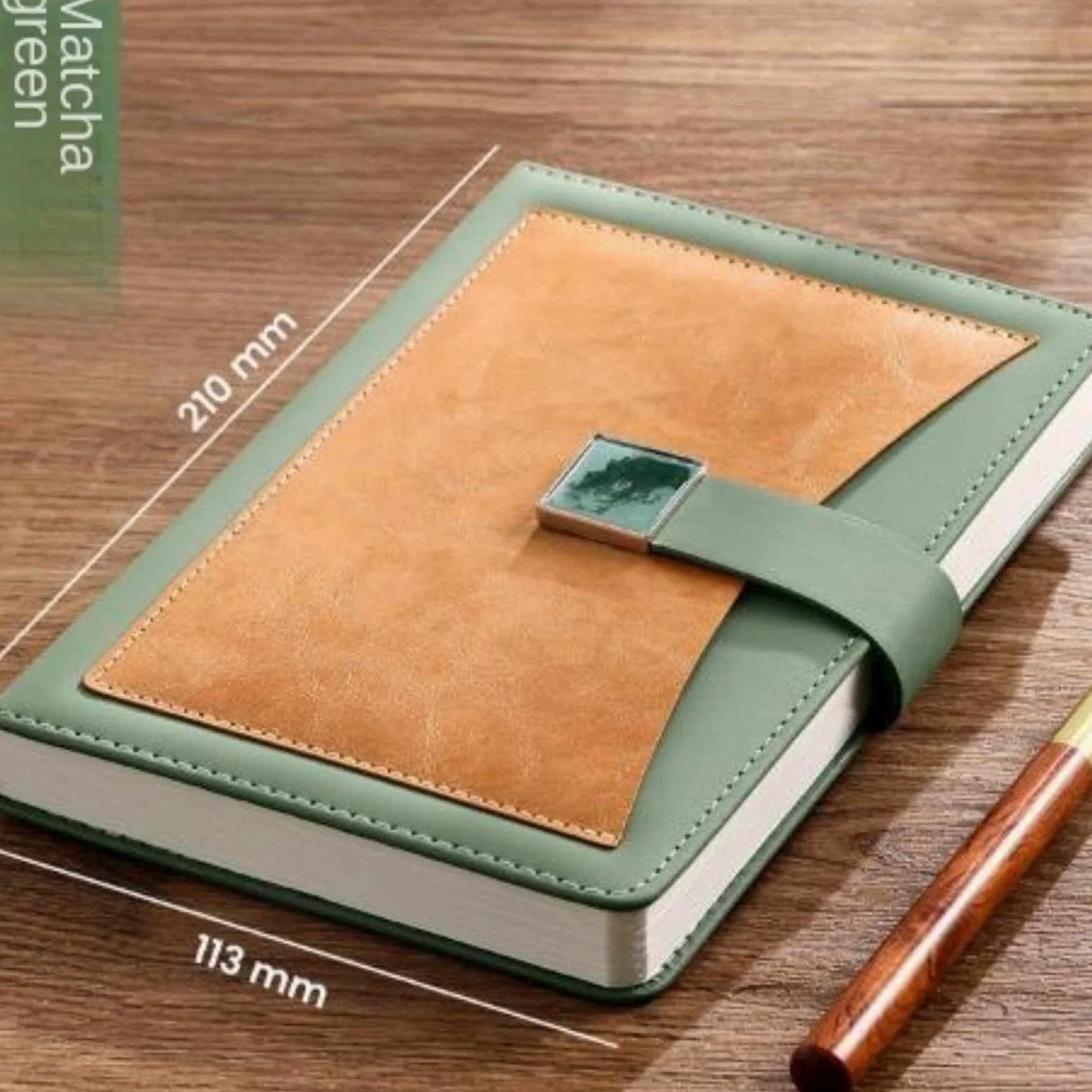 Bloc-Notes Bloc-Notes Quaderno Spesso Formato A5 con Chiusura A Scatto E Pagine Interne A Righe, Diario di Viaggio cancelleria per Ufficio(Grey)