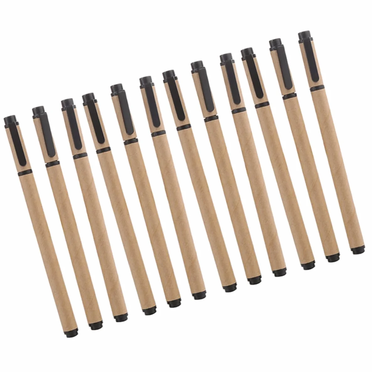 LALAFINA Pz Penna forniture per ufficio regalo per bambini penne a sfera nere penne gel per studenti penne a inchiostro carta kraft Stazionario alunno plastica