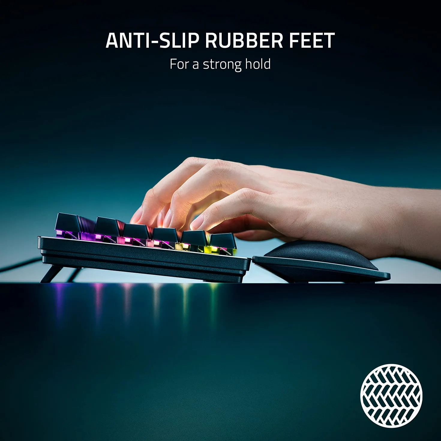 Razer Poggiapolsi Ergonomic Tenkeyless Memory Foam Polipelle Antiscivolo