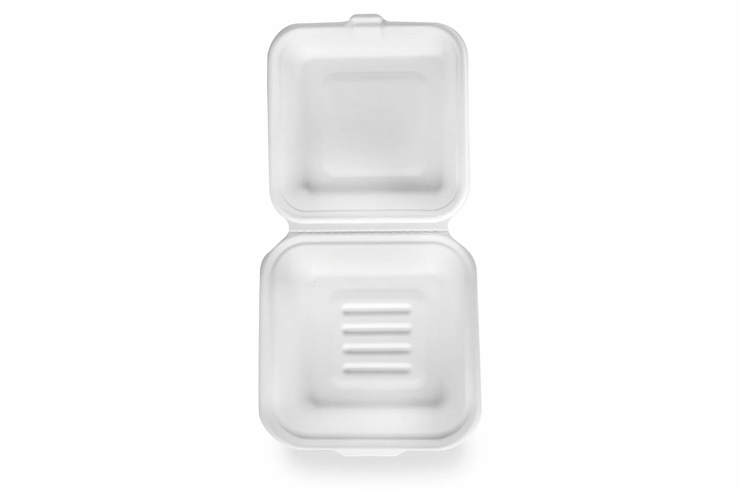 Contenitori per hamburger in bagassa 15,2 cm set da 50 biodegradabili compostabili riciclabili