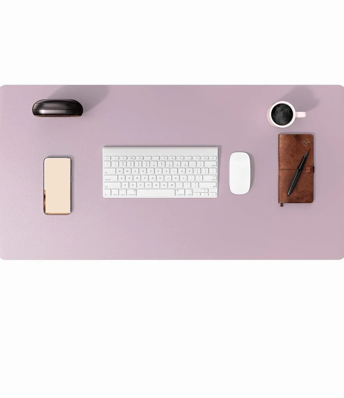 Tappetini Da Scrivania Tappetino Da Scrivania For Ufficio, Antiscivolo, In Pelle PU, For Computer, Impermeabile, For E Casa, 60 Cm X 35 Per Ufficio(Purple)