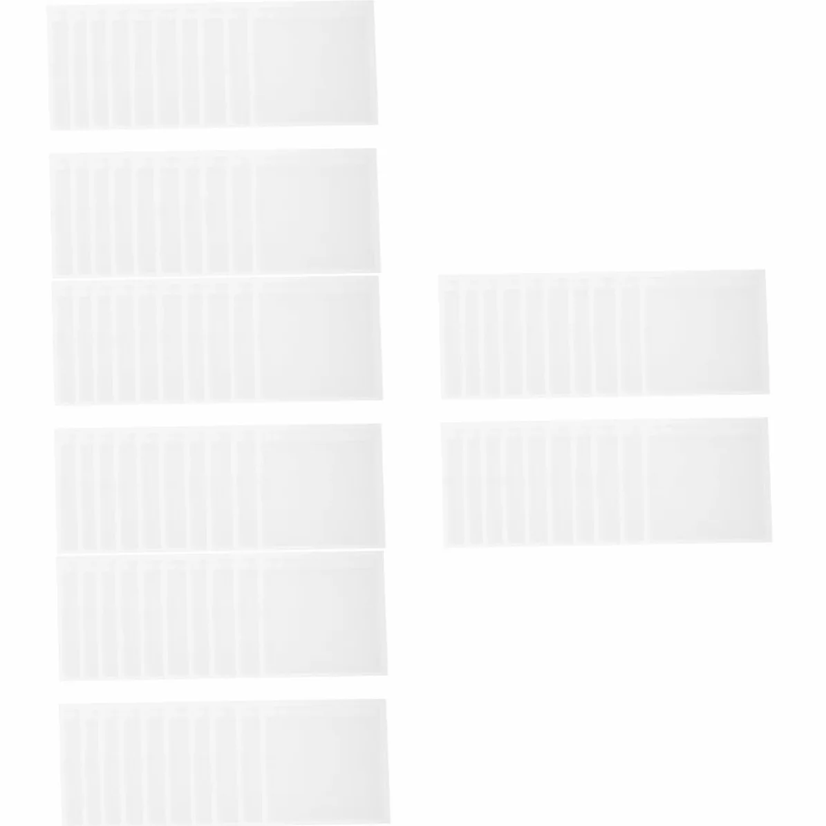 Gadpiparty 4 Set Trasparenti Per Etichette Carte Autoadesive Per Ufficio Scuola E Casa 20 Pezzi * 4