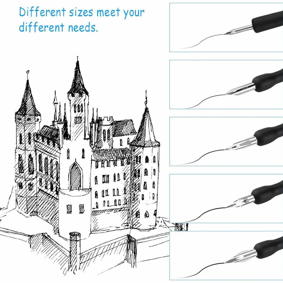 Set Pennini per Calligrafia Manga - Penne a Immersione per Disegno Artistico