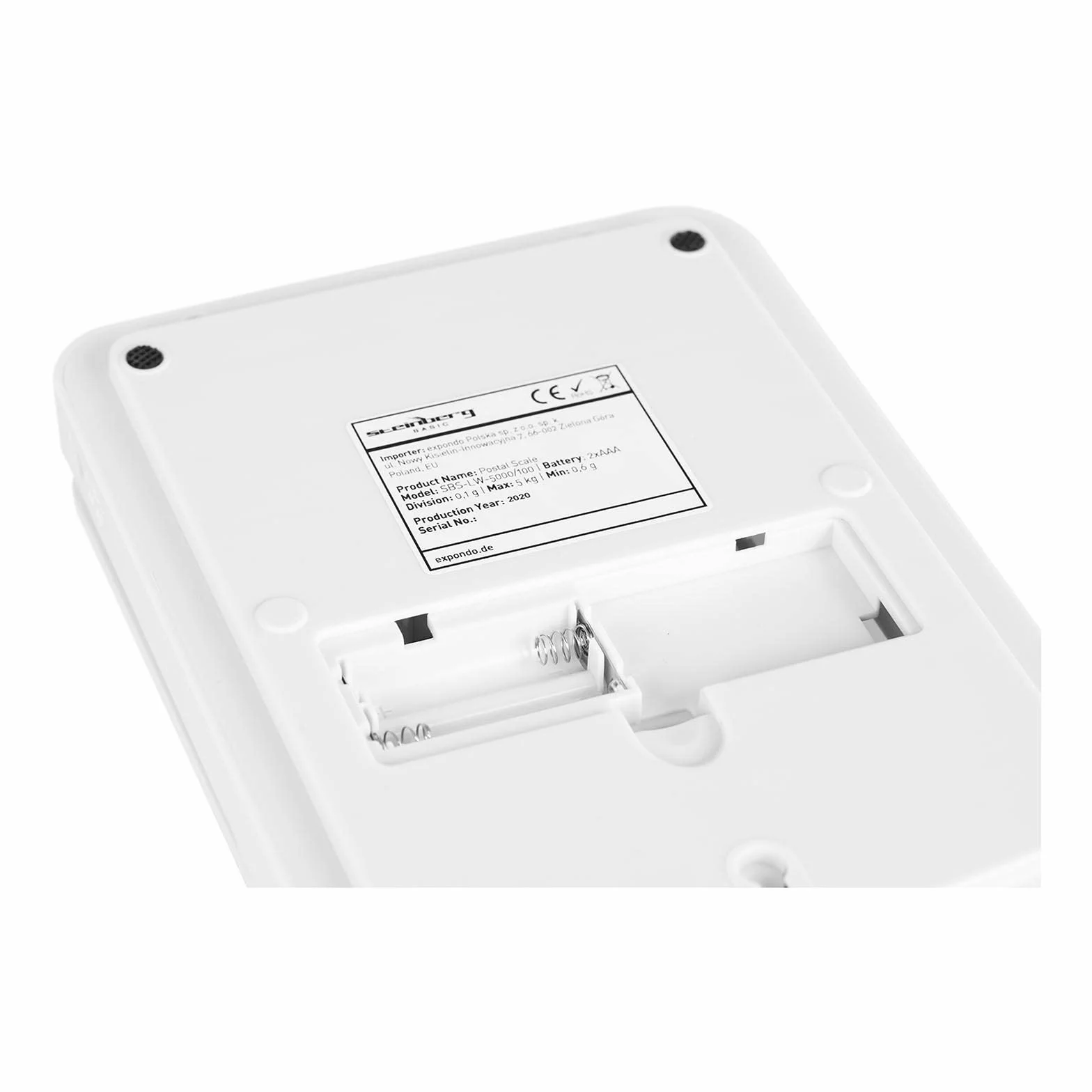 Steinberg BASIC SBS-LW-5000/100 Bilancia Elettronica Digitale Pesalettere 5 kg 0,1 g Schermo LCD Retroilluminazione Argento