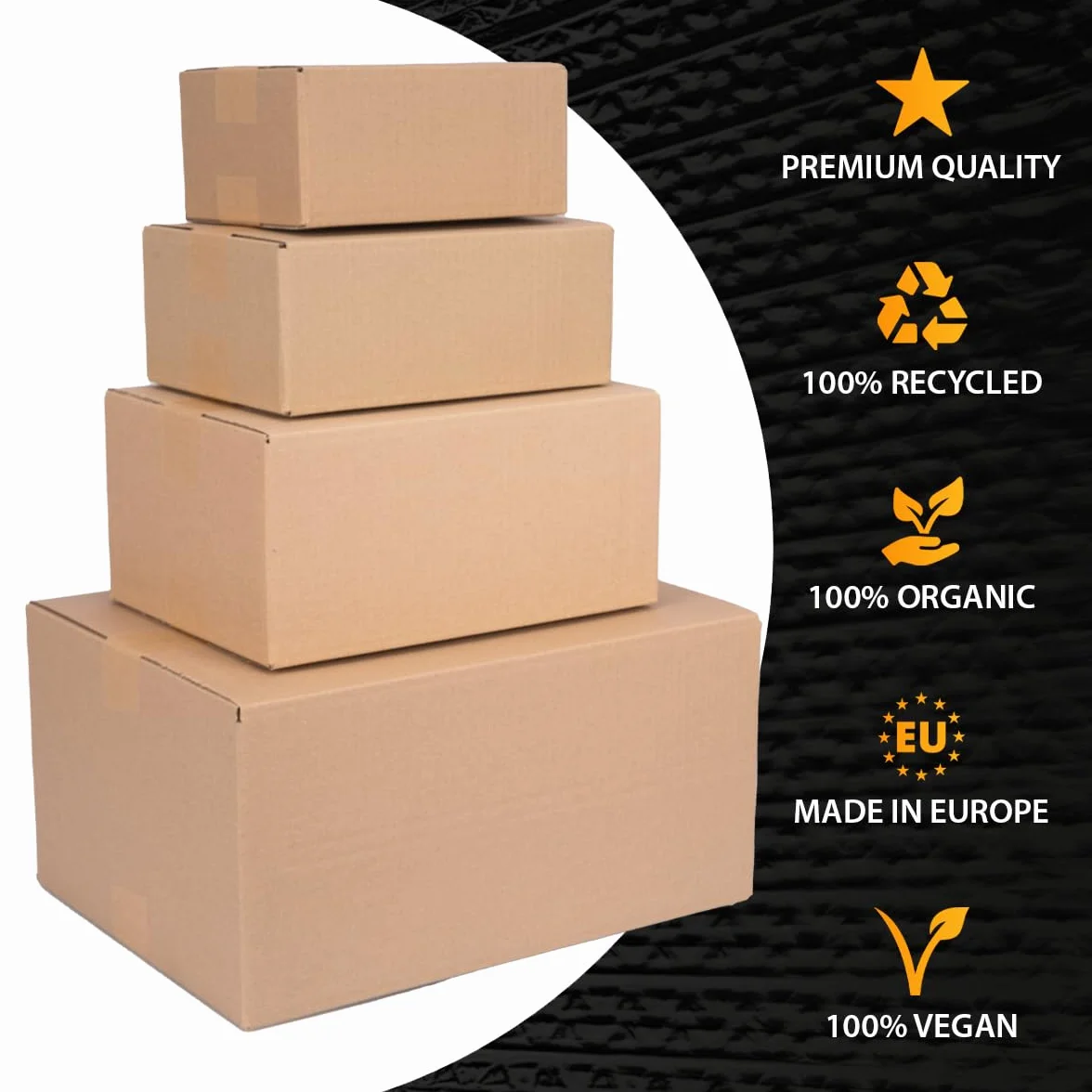 verpacking Scatole pieghevoli 200 x 200 x 200 mm KK 07 Marrone [Dimensione e quantità selezionabili] 1 onda medie scatole 25 pezzi