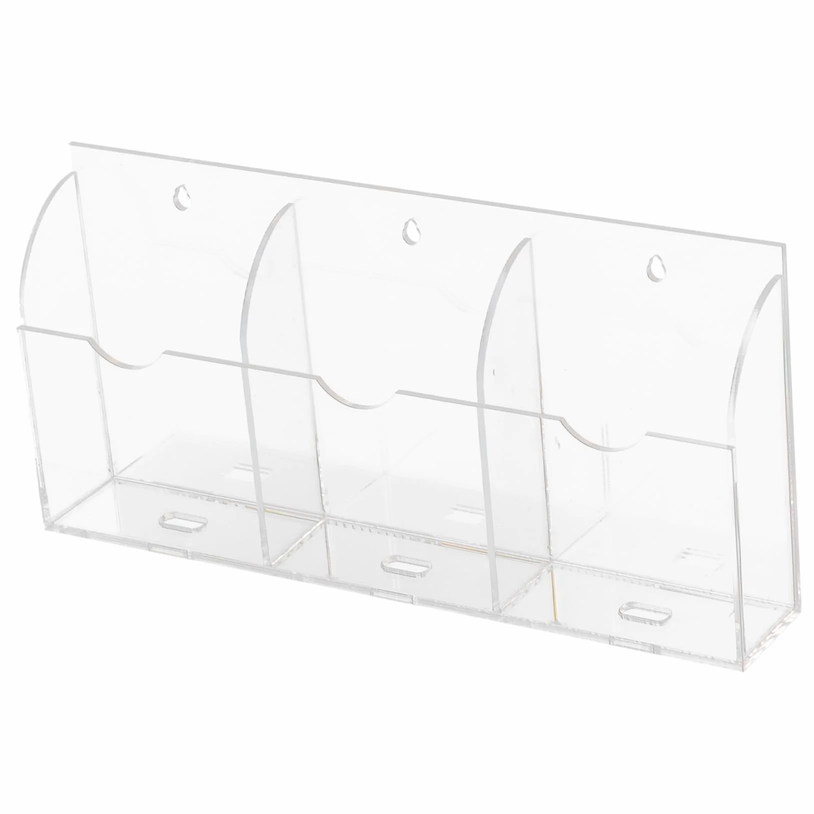 MAGICLULU 4 Pz Supporto di ricarica per smartphone da parete in acrilico a 3 slot custodia per telefono impermeabile magnetico presa wall organizer portatelecomando rack porta telecomando
