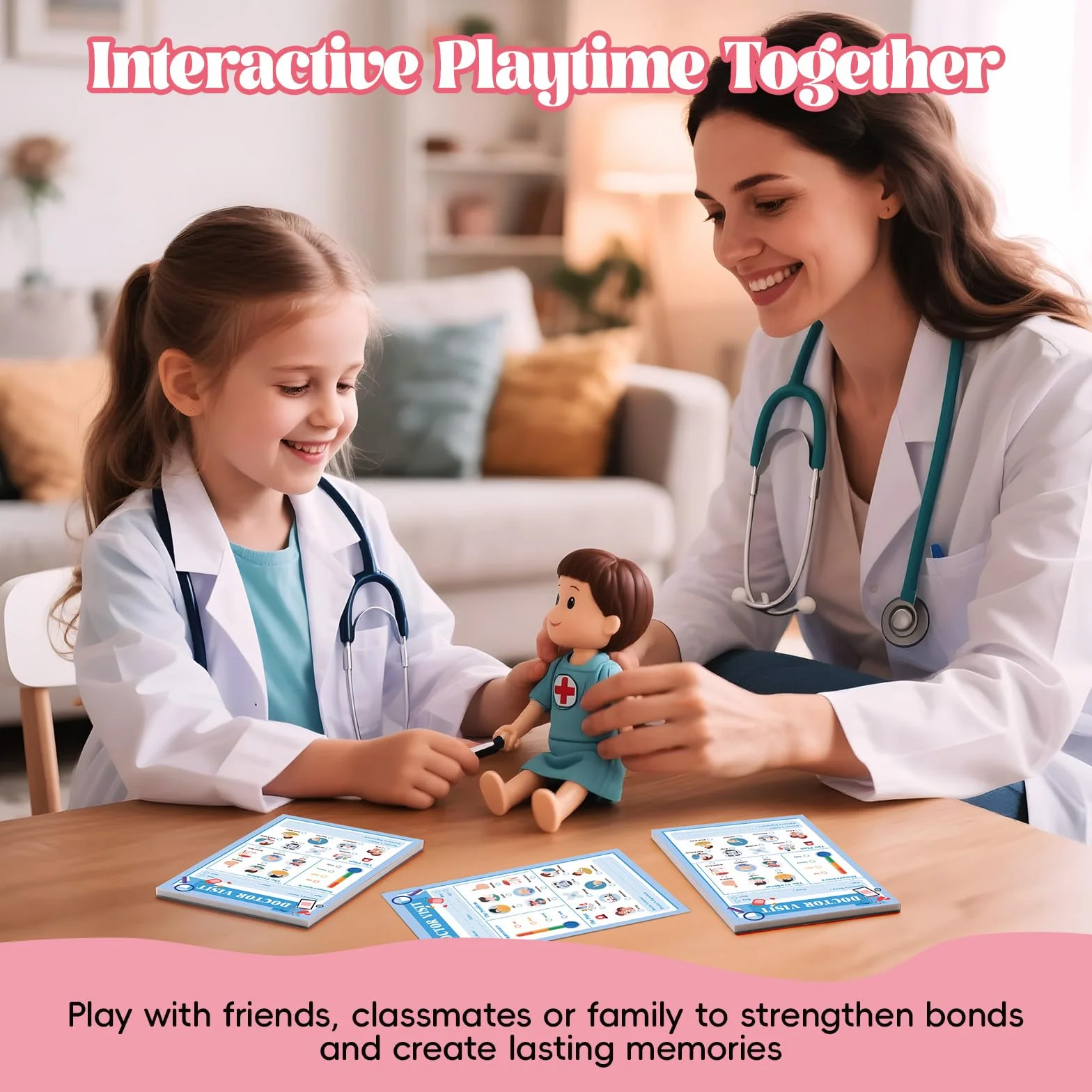 Confezione da 6 blocchi per appunti per bambini, 40 pagine per bambini, 10,2 x 15,2 cm, per giochi di ruolo fantasiosi per ragazze