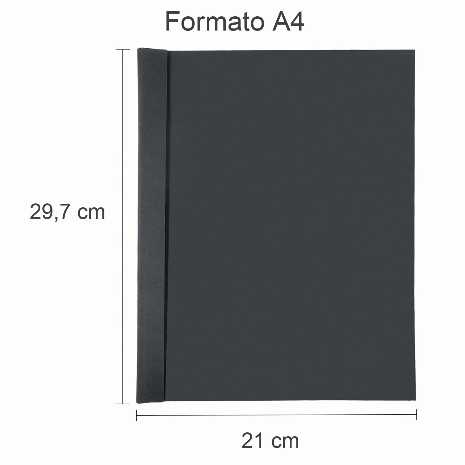 RAYSON Copertine per Rilegatrice Termica, Nero e Bianco, 100 Fogli, 12 mm, A4, Confezione da Pezzi 25