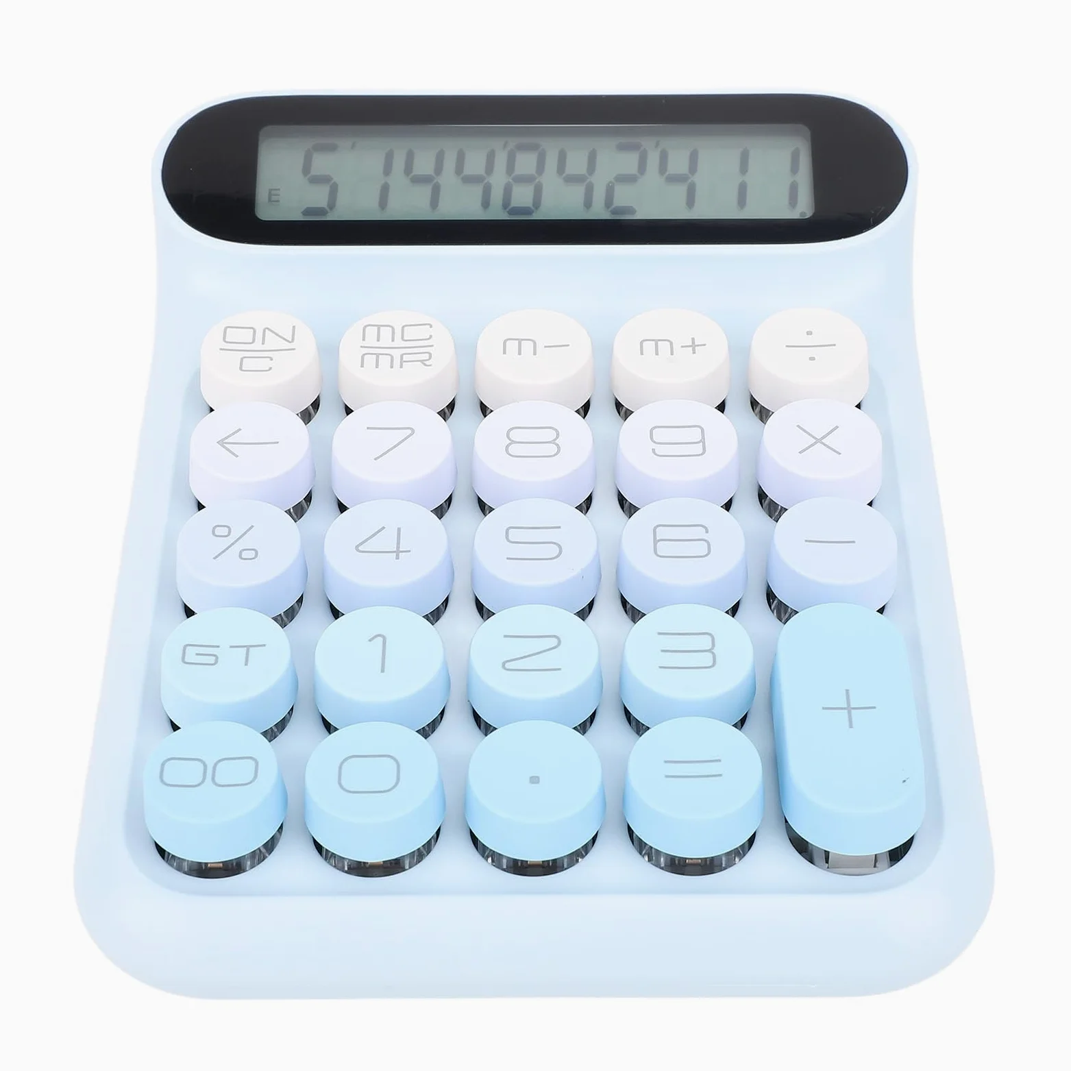 Calcolatrice con interruttore meccanico, display LCD, tasti staccabili, cuscinetti antiscivolo, calcolatrice meccanica a 24 tasti, calcolatrice automatica da tavolo per studenti di ufficio aziendale