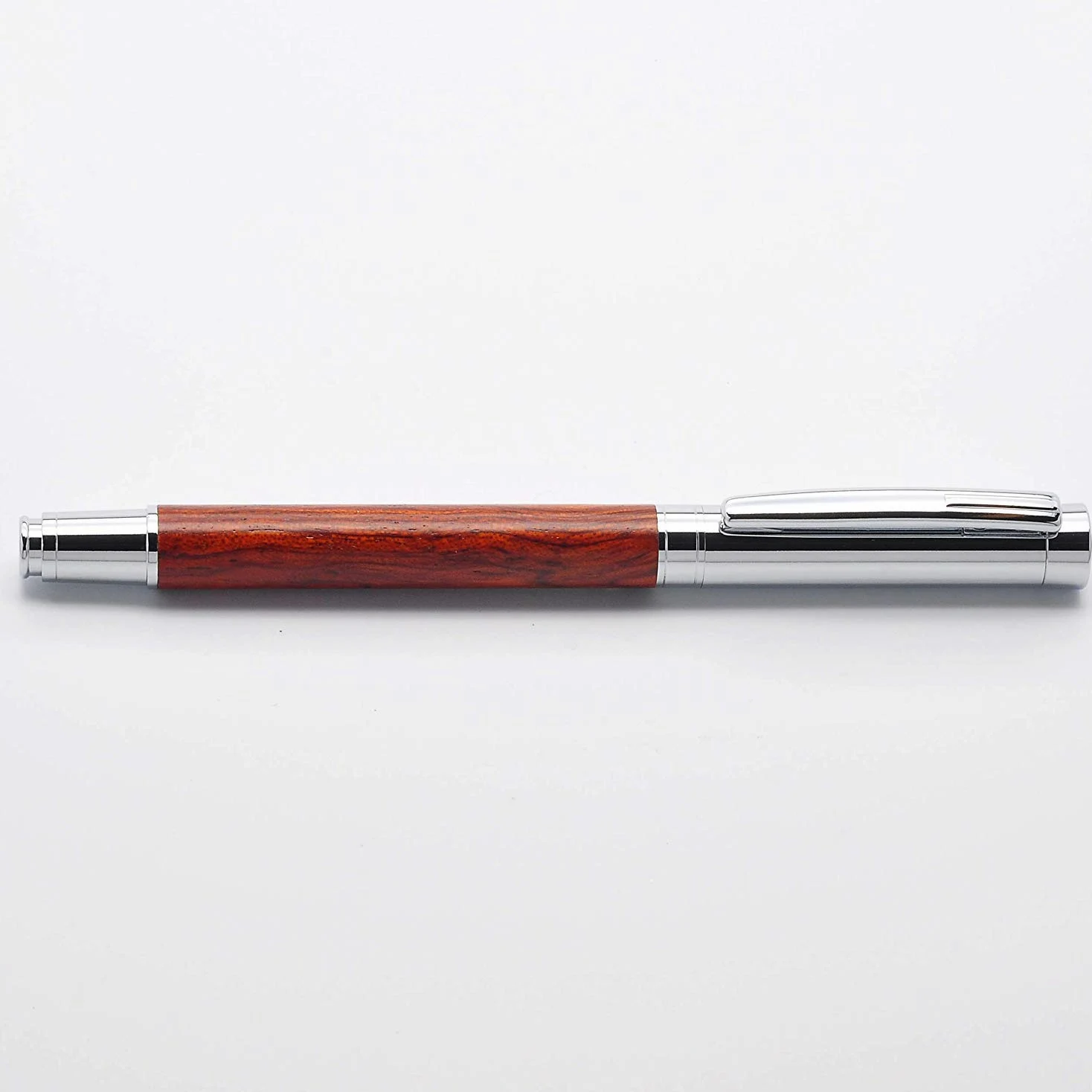 LACHIEVA LUX - Penna roller in palissandro, con elegante scatola di legno, compatibile con la ricarica tedesca Schneider, idea regalo