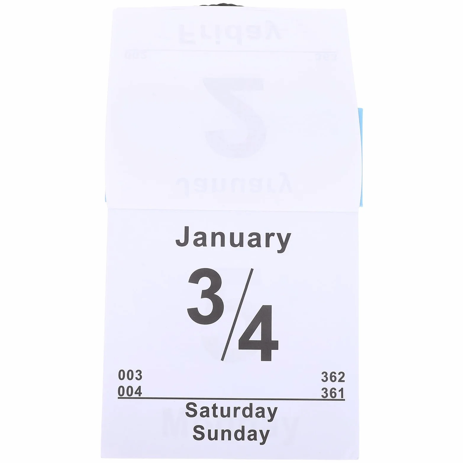 Hemobllo Calendario Giornaliero da Parete Staccabile Caratteri Grandi Leggibili per Annotare Promemoria e Appuntamenti per Casa Scuola Ufficio e Studio