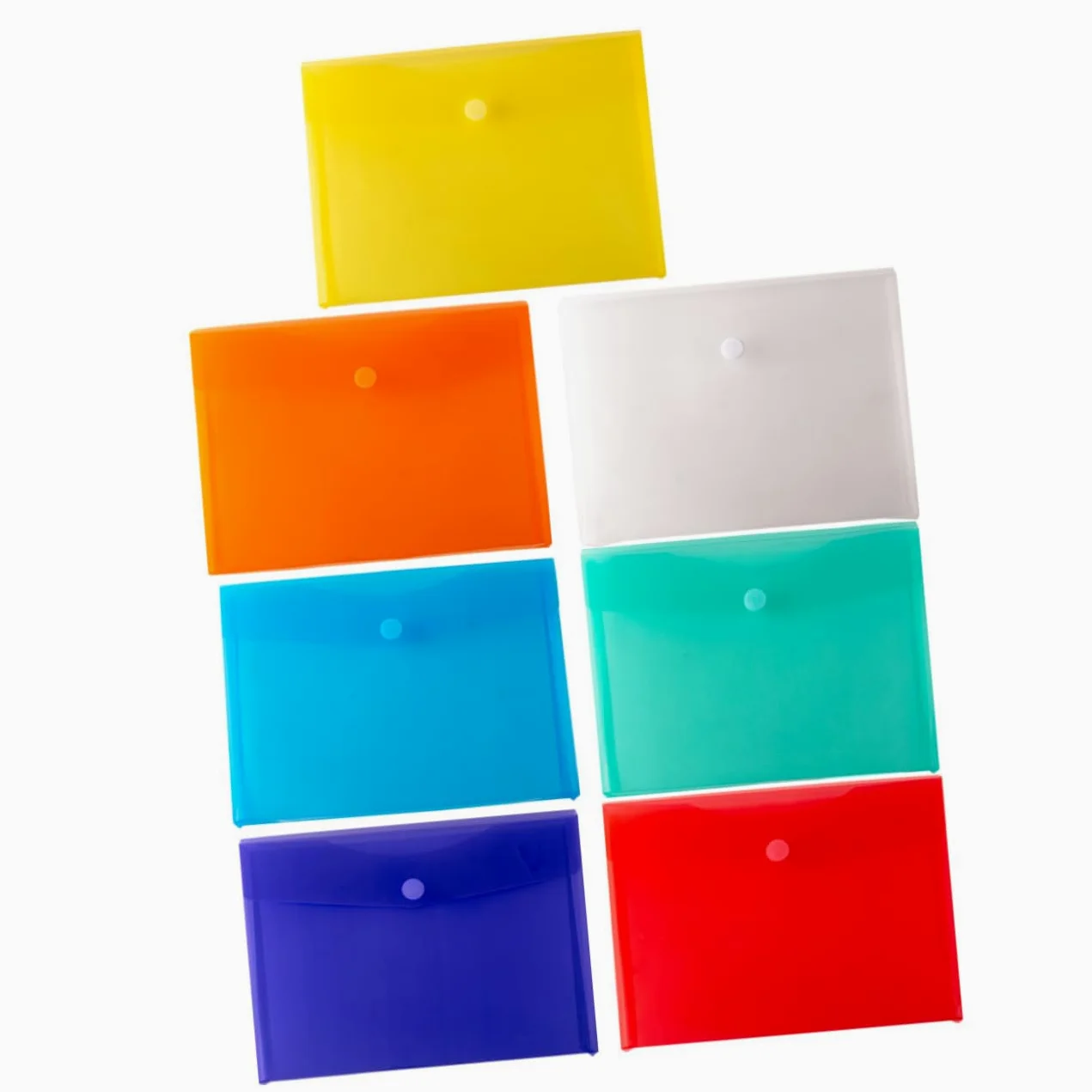 EXCEART 21pezzi Cartelline Documenti Colorate Faldoni Riutilizzabili Plastica Per Ufficio Scuola e Casa Facilità Di Organizzazione e Pulizia