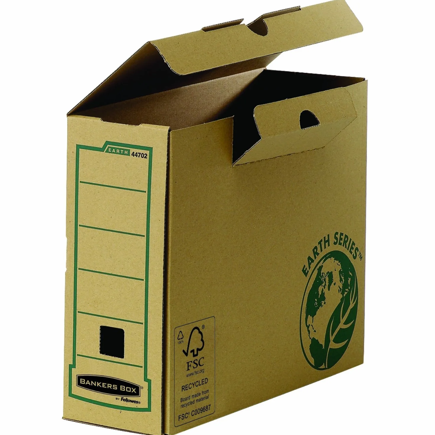 Bankers Box 4470201 Scatola Archivio A4 Earth Series, Dorso 100 mm, FSC, Confezione da 20 Pezzi