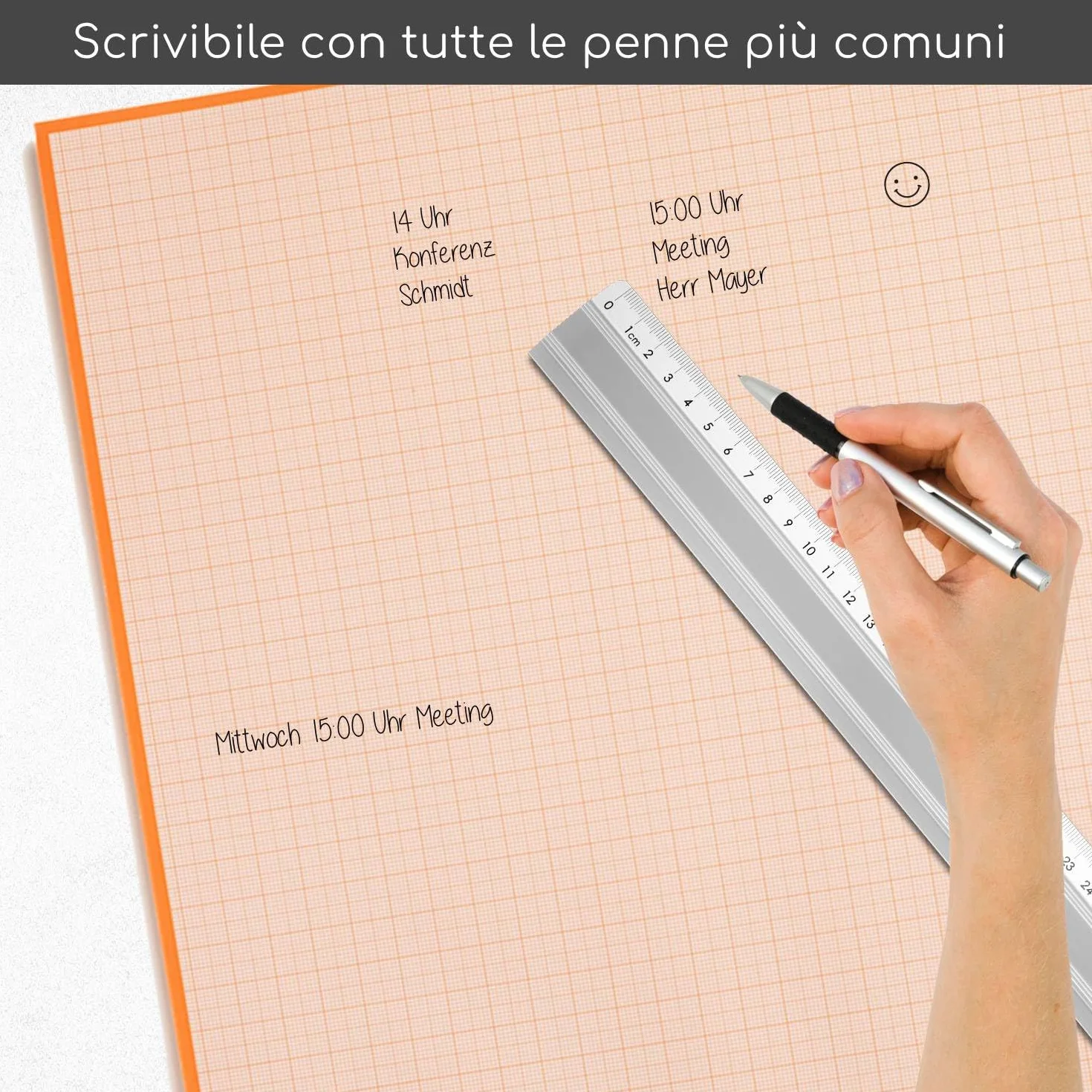 Set di 2 blocchi di carta millimetrata DIN A2 per schizzi I dv1195