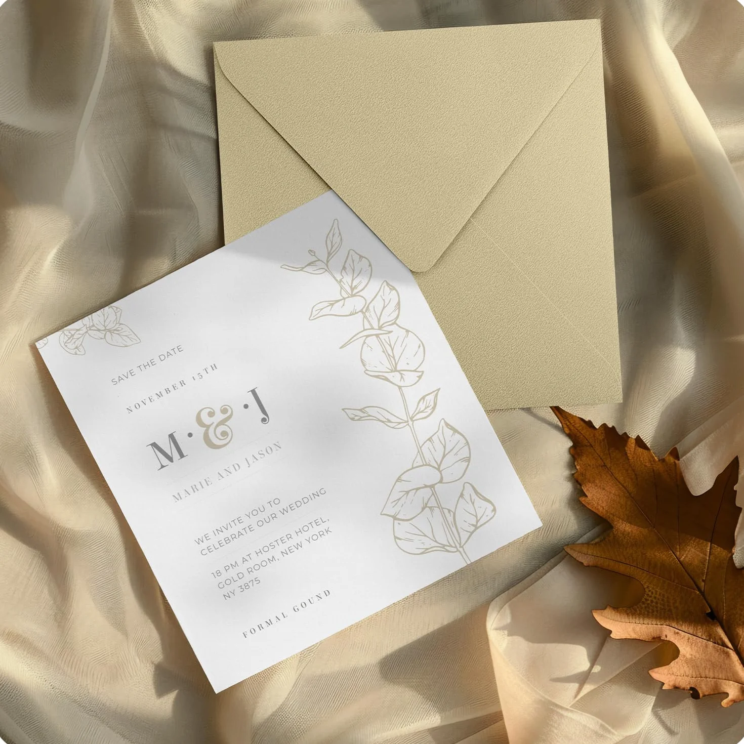 Aster Metallic Cherish Netuno 25 buste lettera perlate quadrate oro 15,3 x 15,3 cm 120g