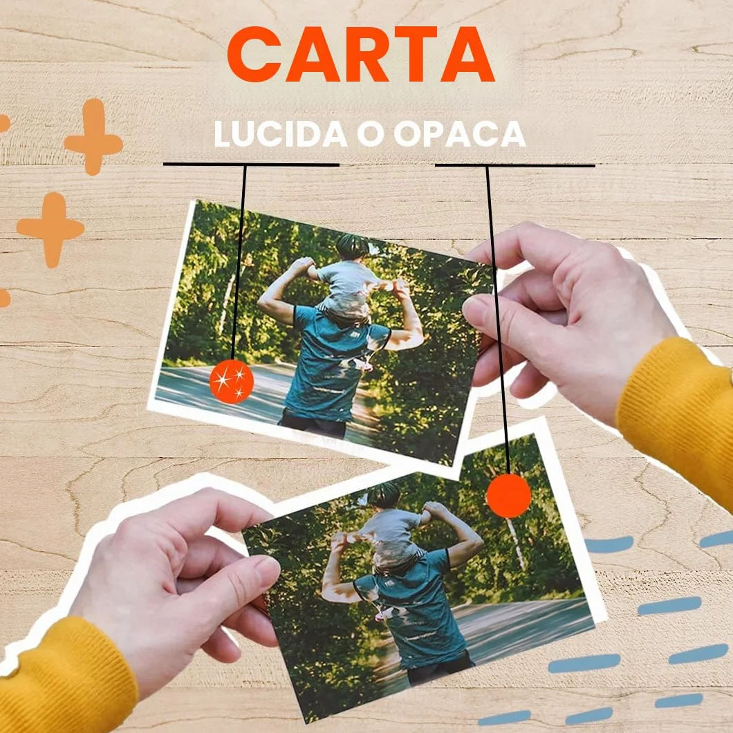 Stampa foto 10x15 cm opaca lucida bordo bianco 20 sztuk