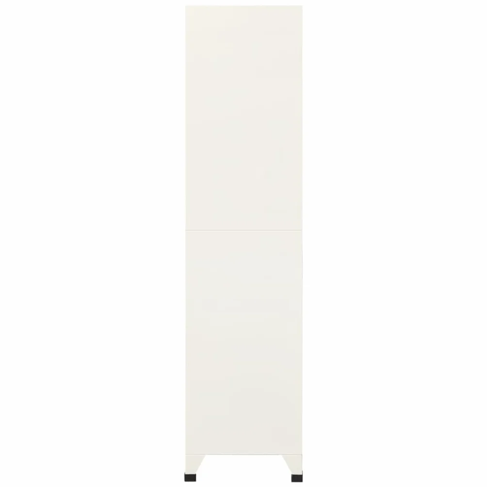 vidaXL Armadietto con Serratura Grigio e Blu 90x45x180cm Acciaio