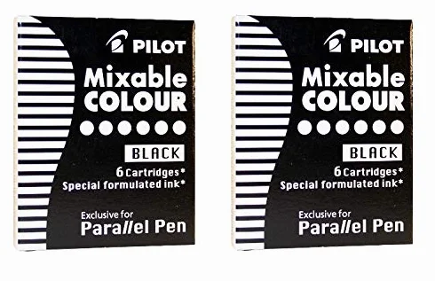 PILOT Cartuccia di inchiostro nera set da 2
