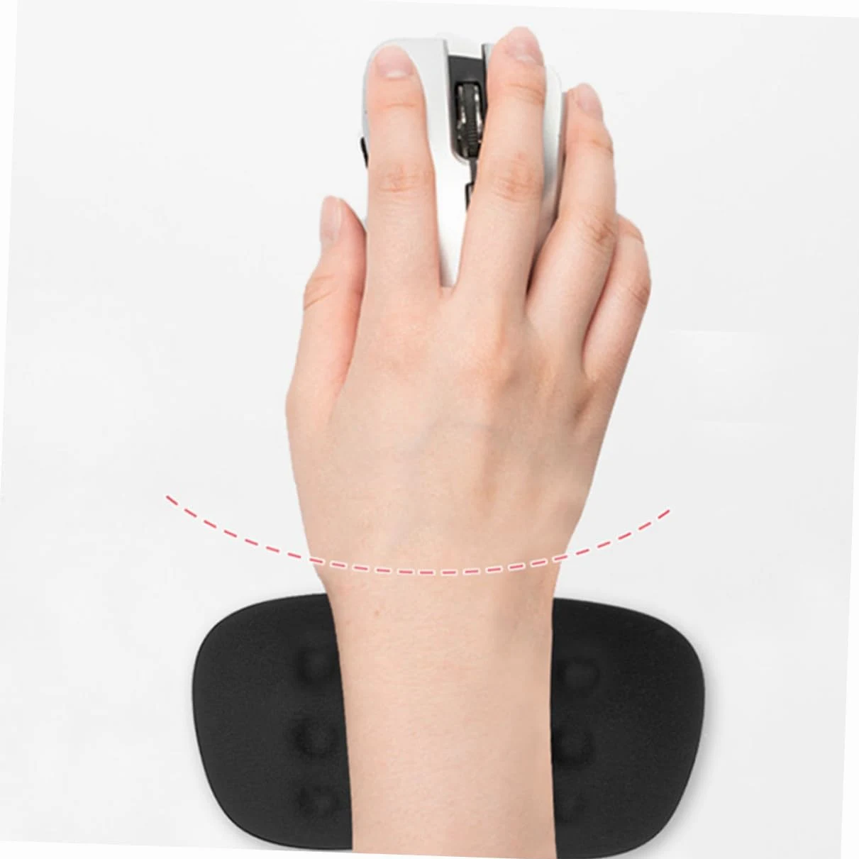 Angoily 3 Pezzi Tappetino Ergonomico per Poggiapolsi per Memory Foam con per Ufficio Comfort per Lavoratori e Gamer Antiscivolo e Resistente