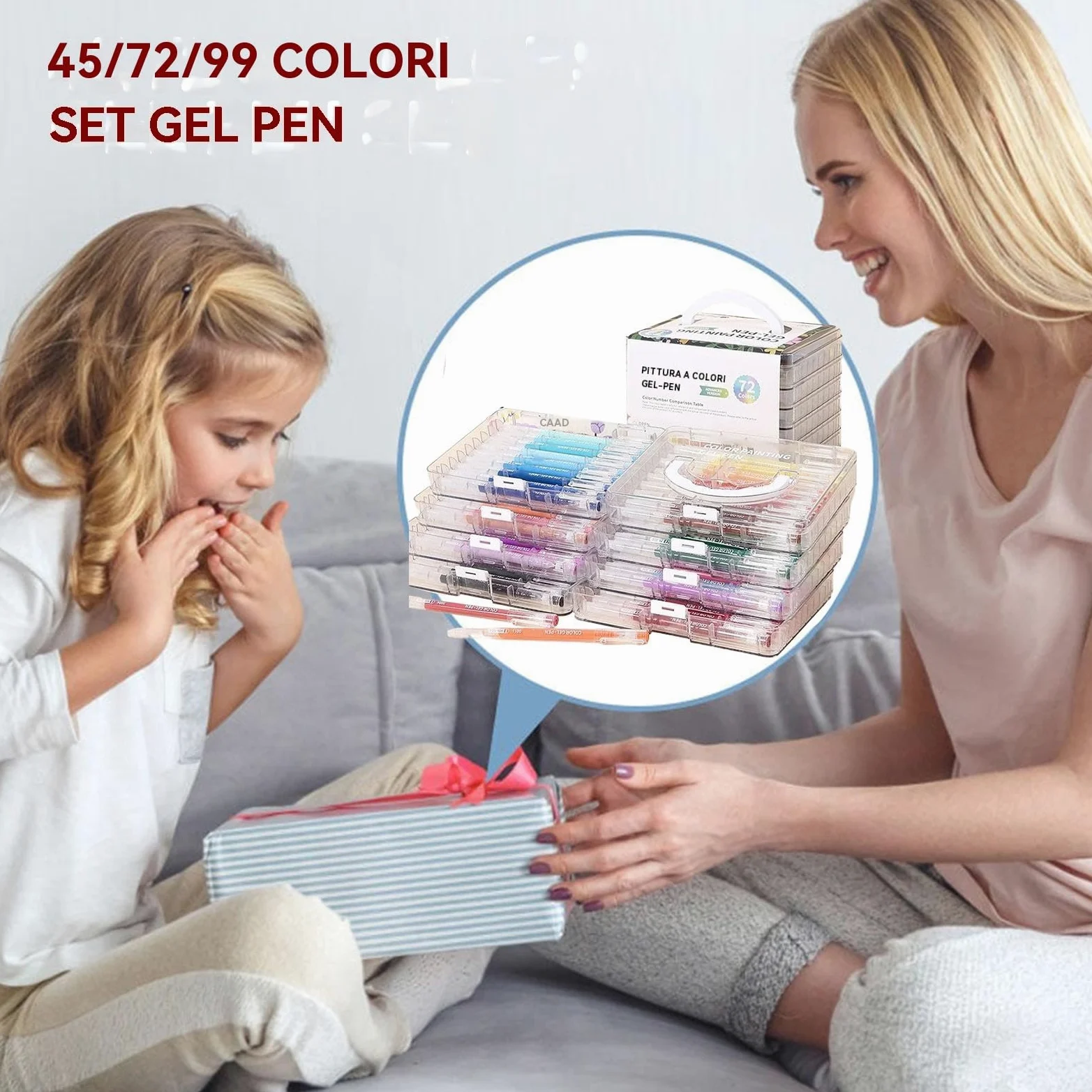 Generico Penne Gel Punta Fine a Rapida Asciugatura, Scrittura Scorrevole | Pennarelli Gel Colorati per Disegno, Scrapbooking, Diario, Biglietti d'Auguri, Attività Scolastiche e Ufficio per Bambini e