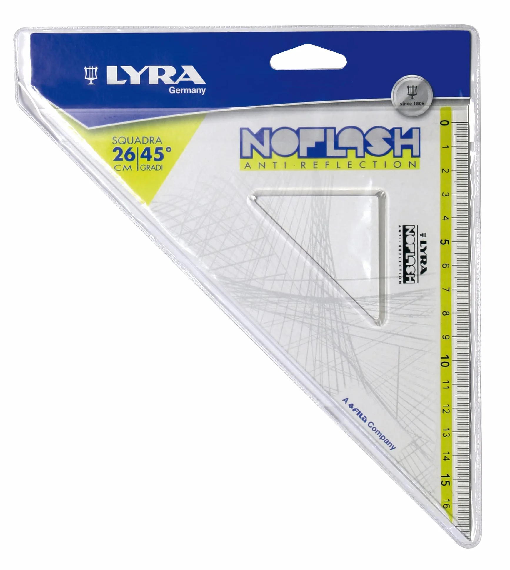 Lyra Noflash Squadra 26 cm x 16 cm x 16 cm 45° w Busta PVC