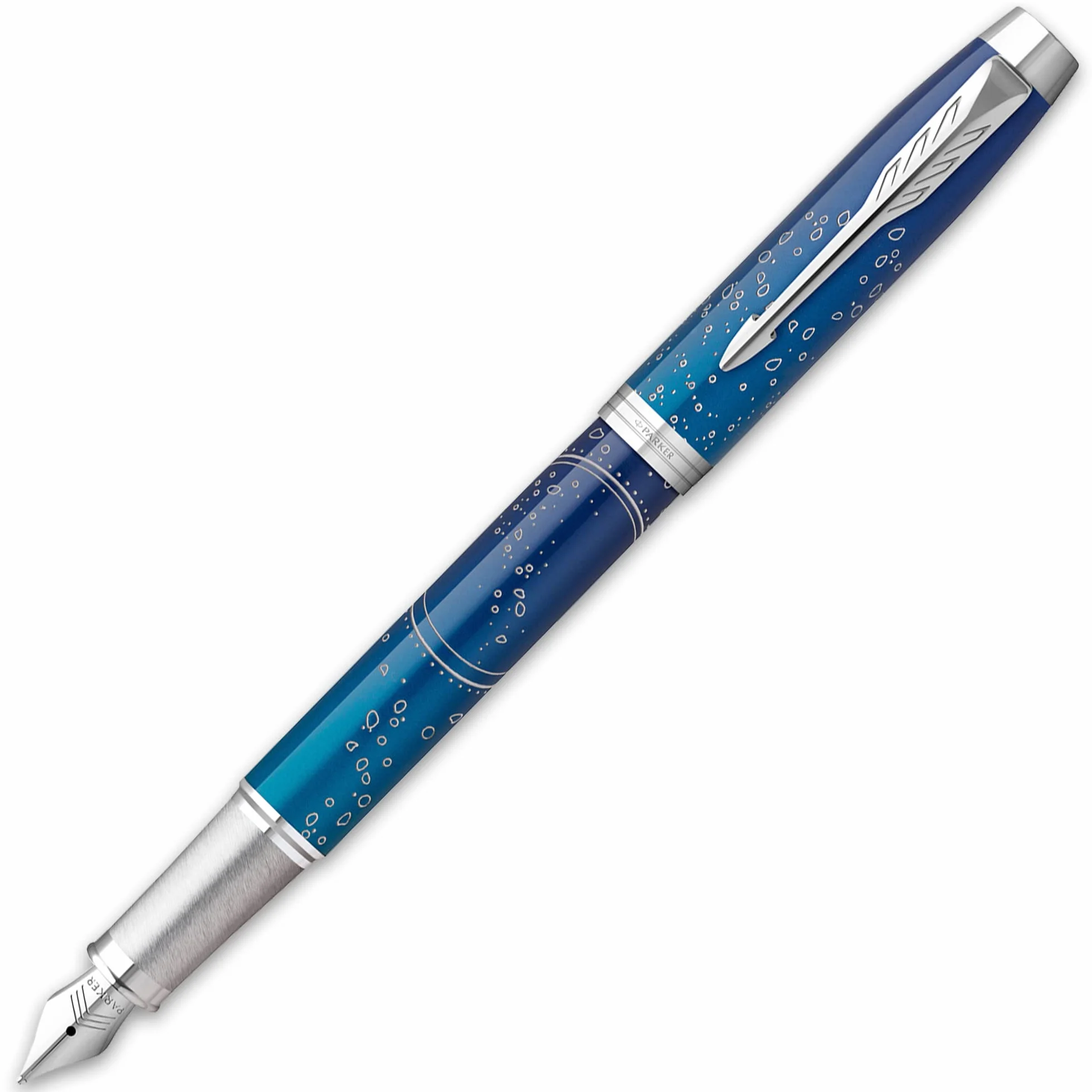 Parker Penna stilografica IM Premium Special Edition Submerge punta fine inchiostro nero custodia blu 1 unità