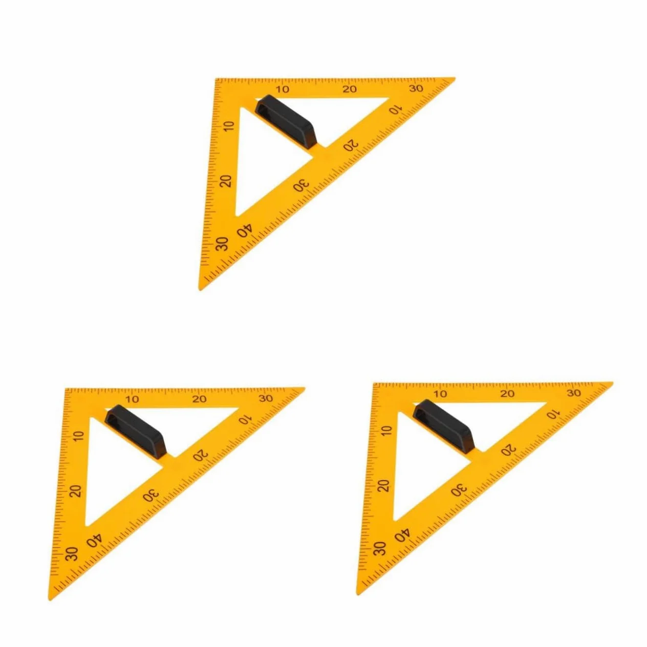 Housoutil 3 Pezzi Righello Geometrico Magnetico con Staccabile Strumento Didattico per Insegnamento Geometria in Plastica Resistente per Aula Facile Trasportare e Conservare