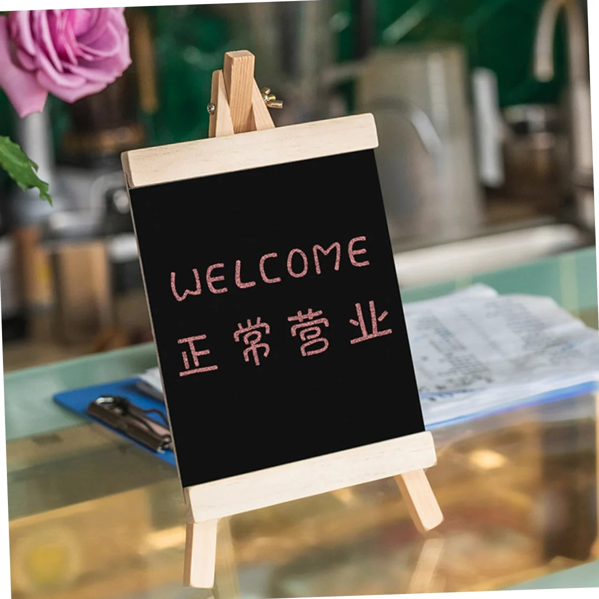 Operitacx 6pezzi Lavagna Decorativa Da Tavolo Lavagna Verticale Per Messaggi e Segnaletica Per Eventi Per Matrimoni Feste e Ristoranti Accessorio Multifunzionale Per Casa e Ufficio
