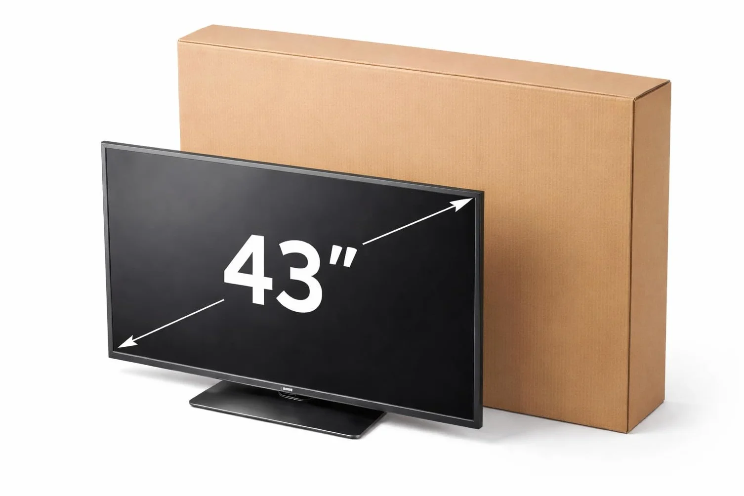 Scatola televisione Imballaggio TV Monitor Piatti 43 Pollici 101x60x14cm Set da 1