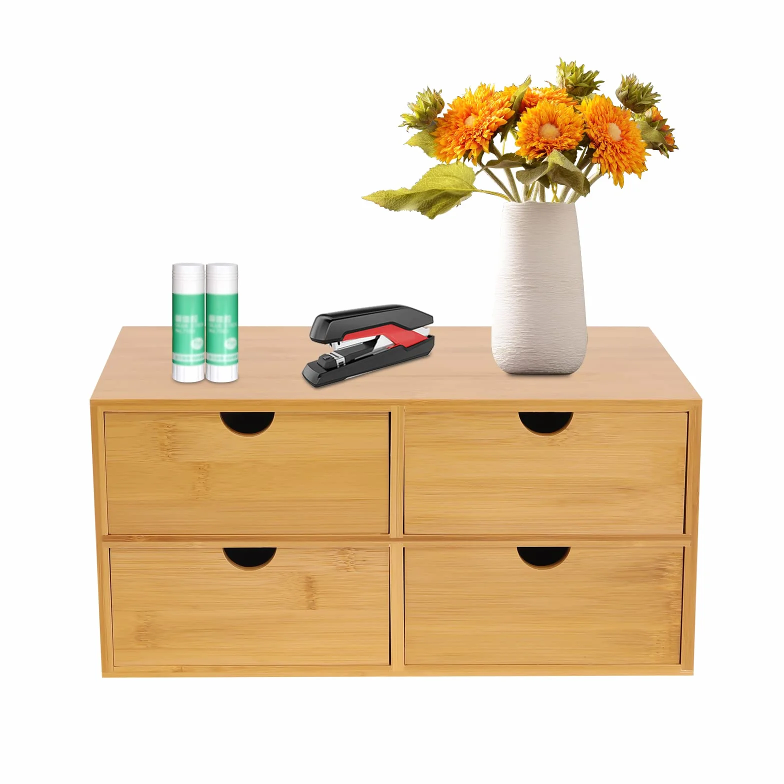 Scrivania Organizzatore in Legno con Cassetto 4 Cassetti per Ufficio Pavimenti Bambù Cassetti Cassetti per Scrivania Ufficio Casa Office