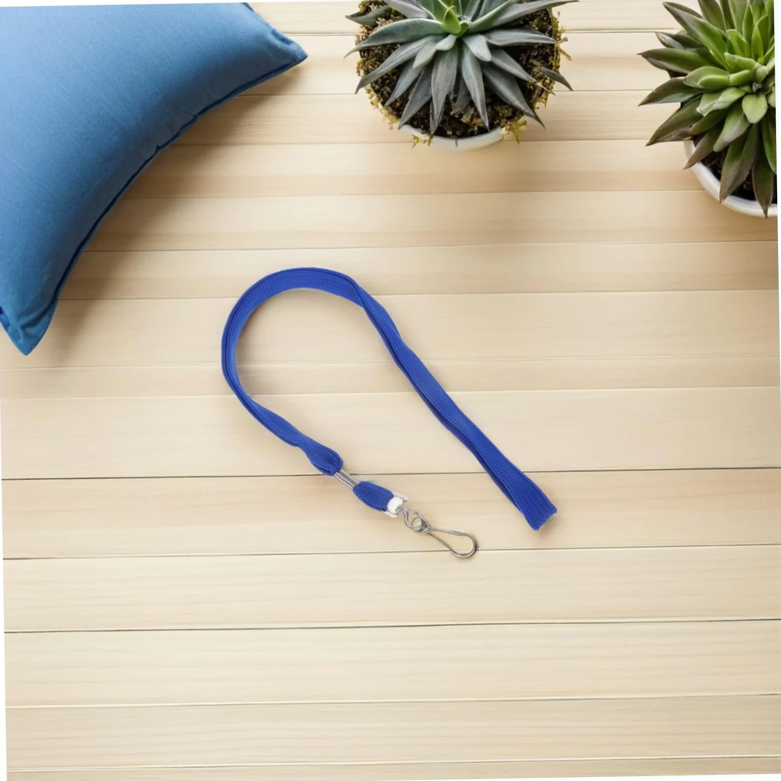 Alipis 100 pezzi Cordini Porta Badge da Collo Leggeri con Clip Rilascio Rapido Cinghia Morbida per Id Ufficio Scuola e Eventi Confezione da Blu