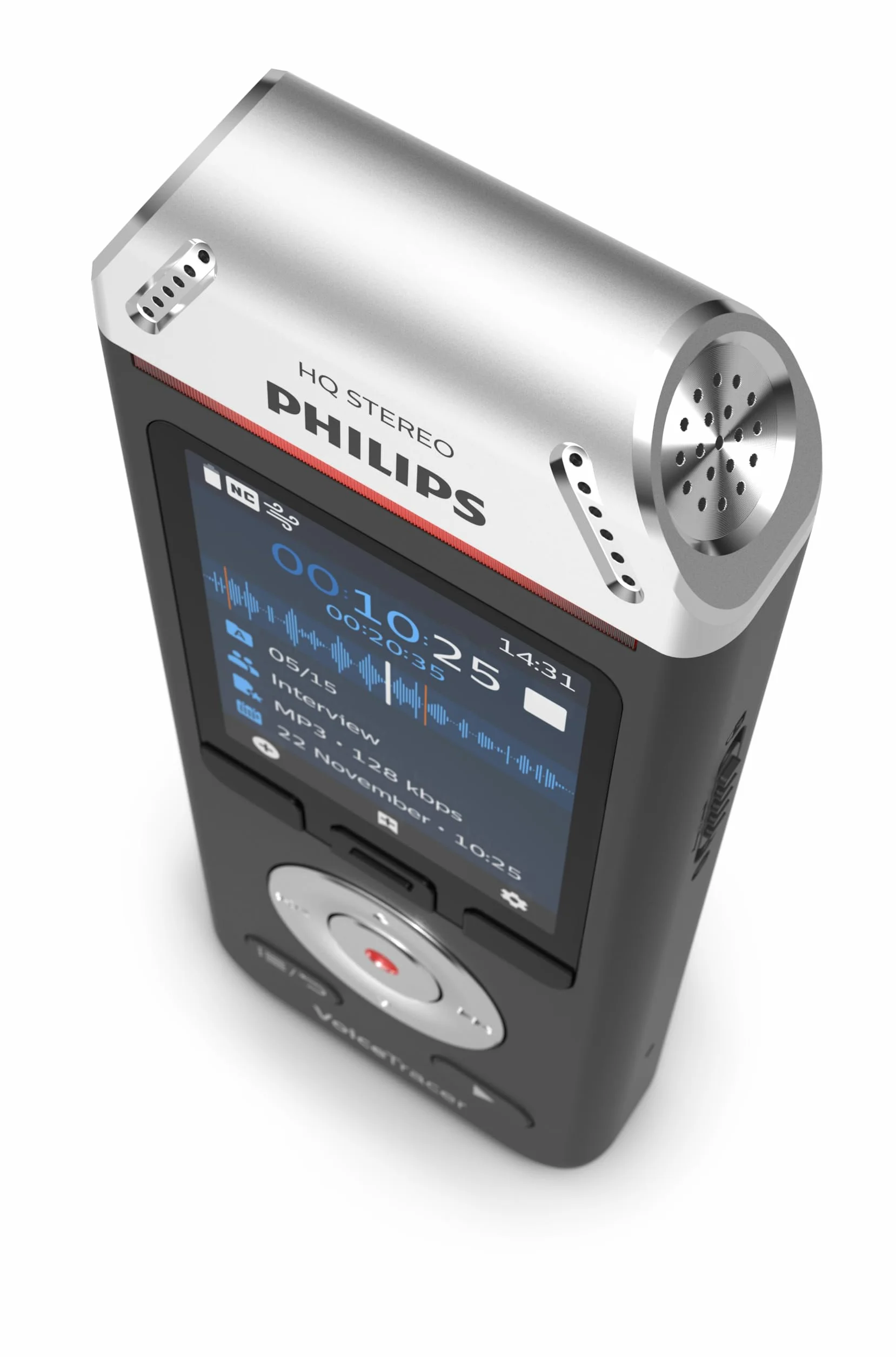 Philips DVT2110 registratore audio, registrazione stereo MP3 e PCM, 8 GB