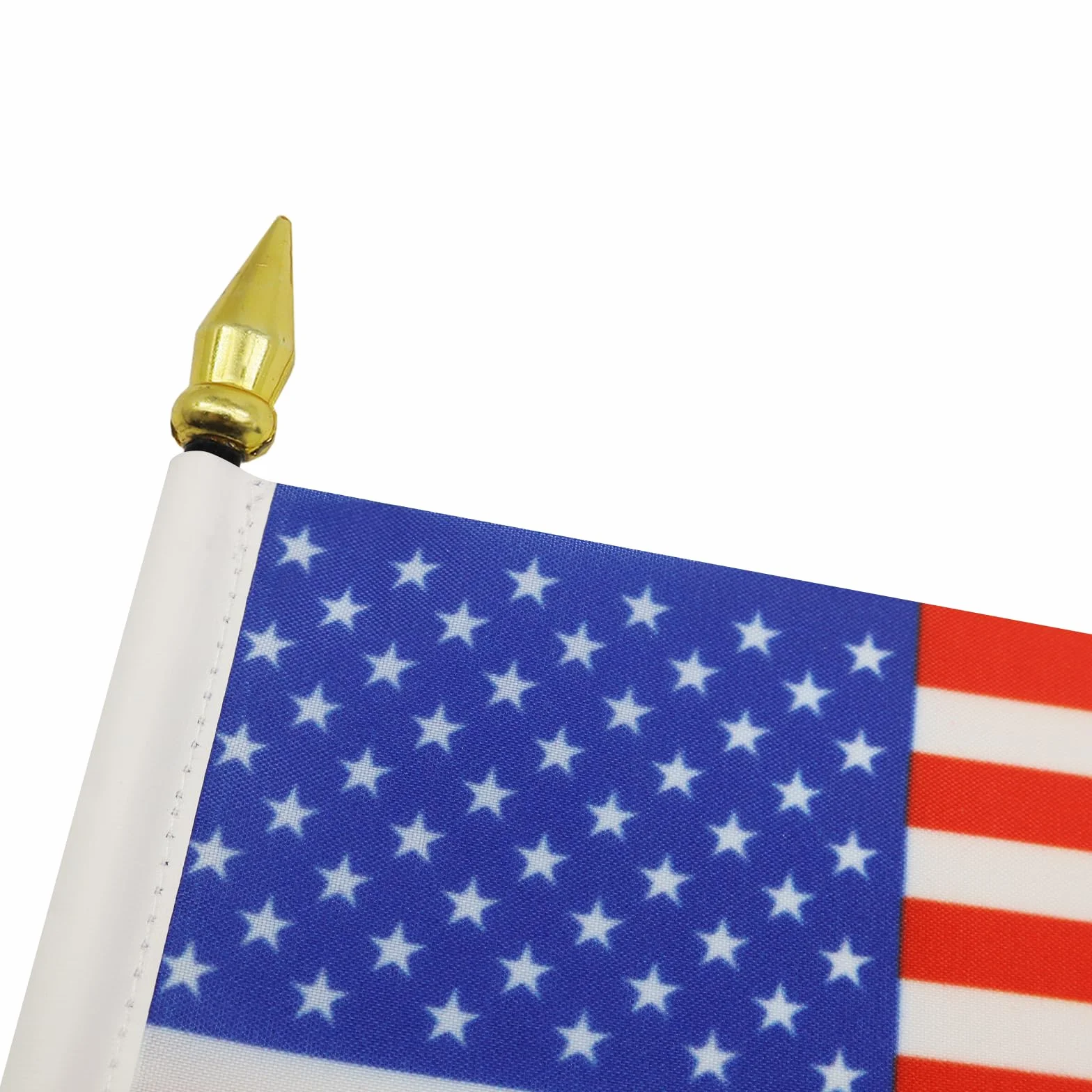 AZ FLAG Bandiera da Tavolo Stati Uniti 15x10cm Punta Dorata - Bandierina Americana USA