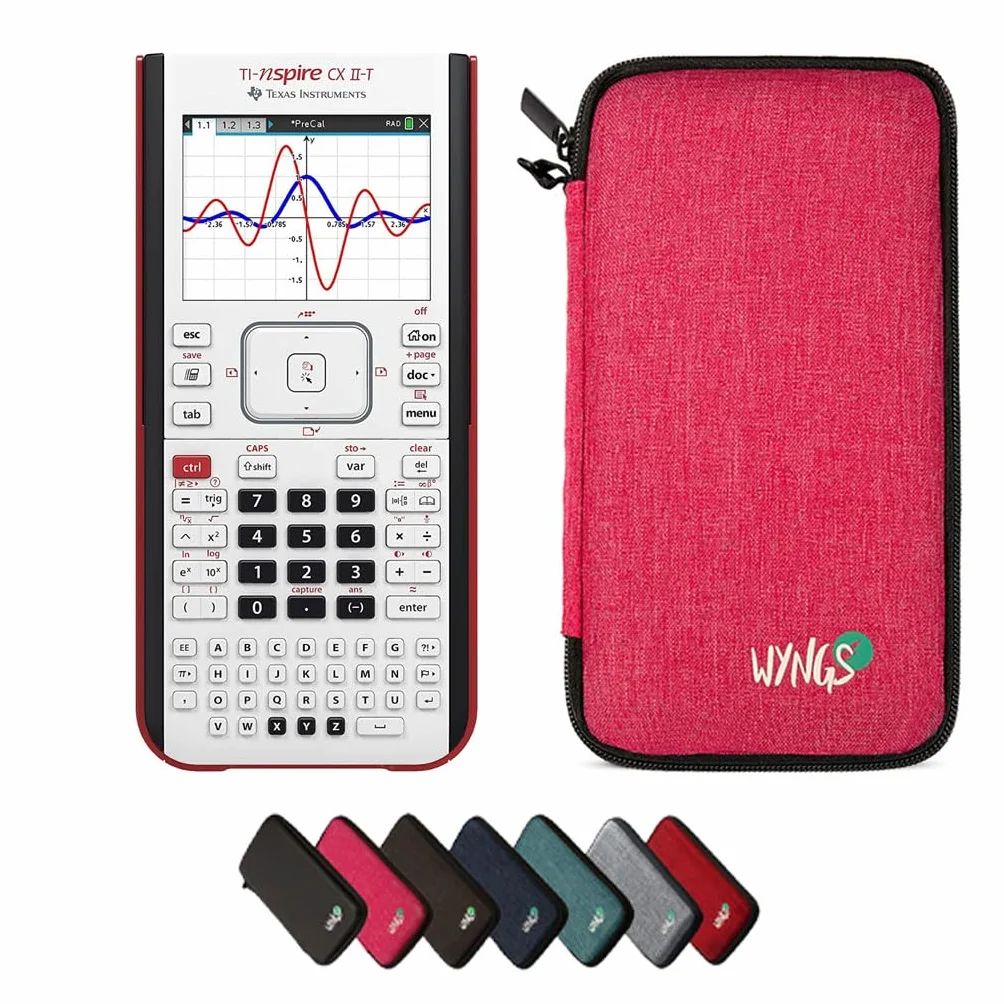 CALCUSO Pacchetto Base rosa con Calcolatrice TI Nspire CX II-T