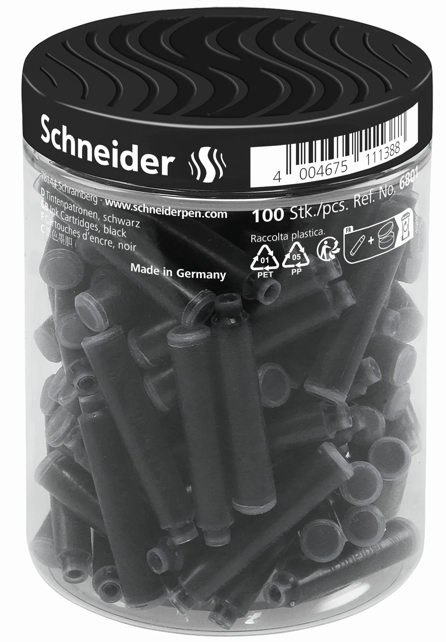 Schneider Cartuccia Inchiostro Nero 100 Pezzi Set