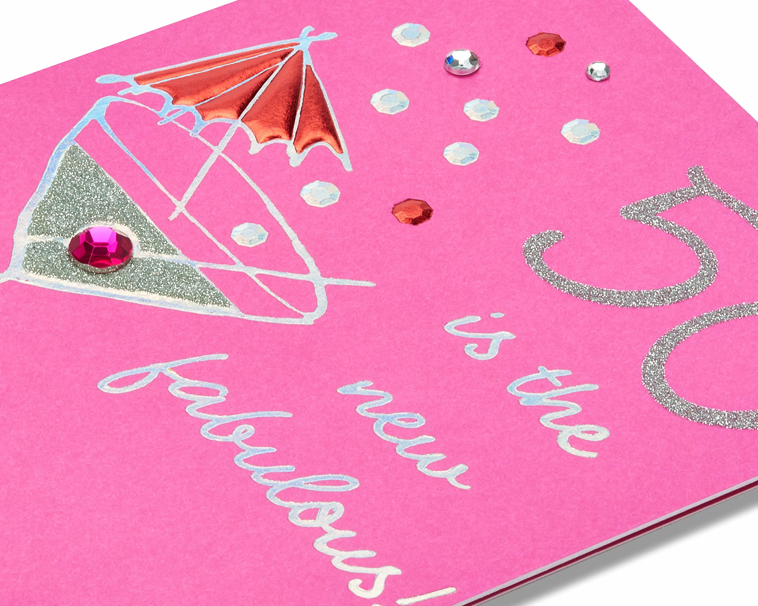 American Greetings Fabulous di compleanno con strass 50