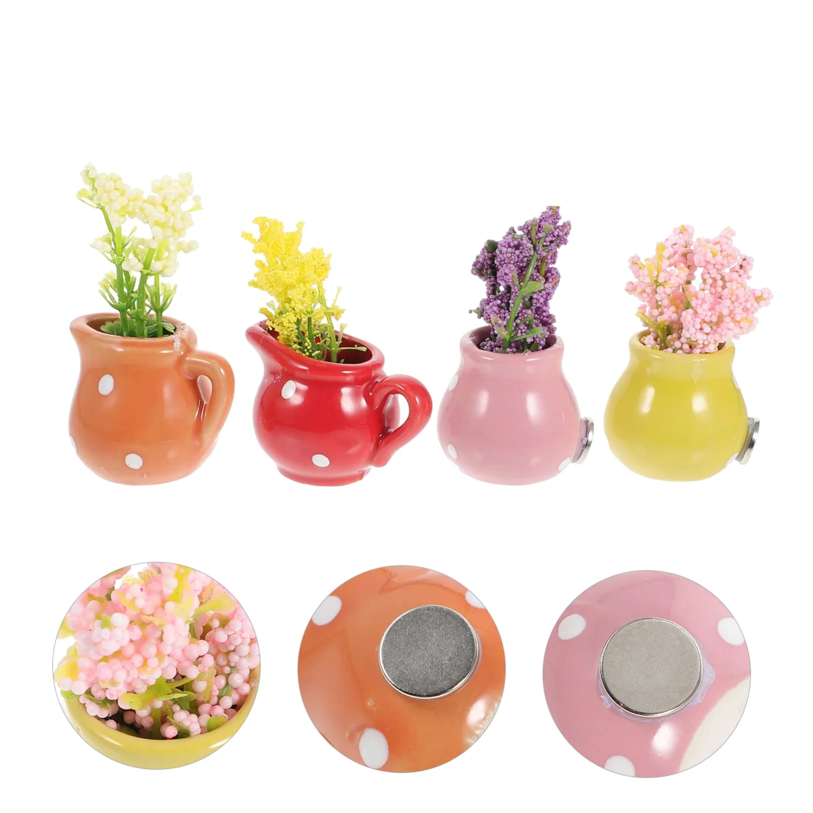 Alipis 12 Pz magnete da in vaso calamite adesivi magneti vegetali mini lavagne magneti da arredamento per il co