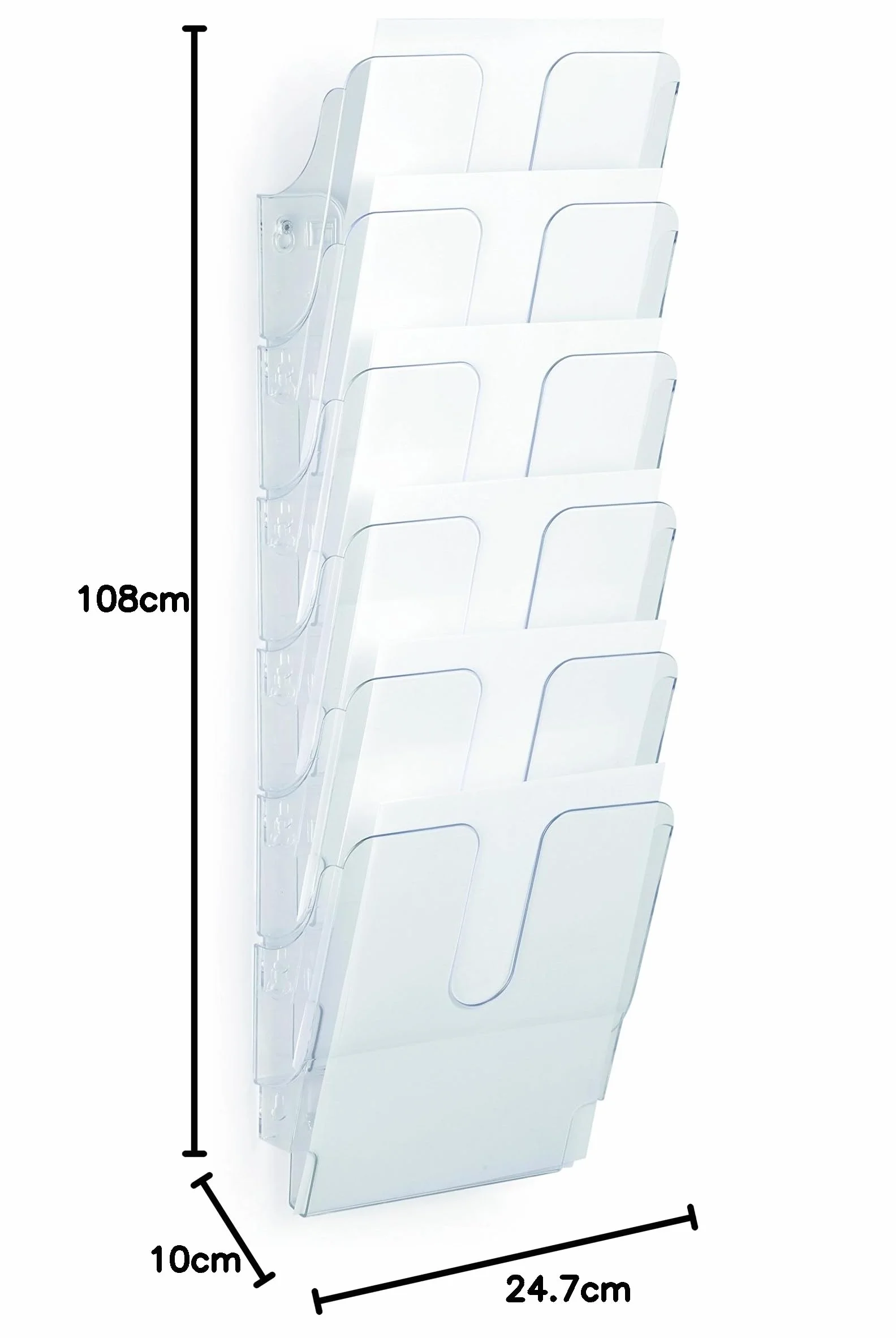 DURABLE Flexiplus 6 A4 espositore da parete verticale trasparente