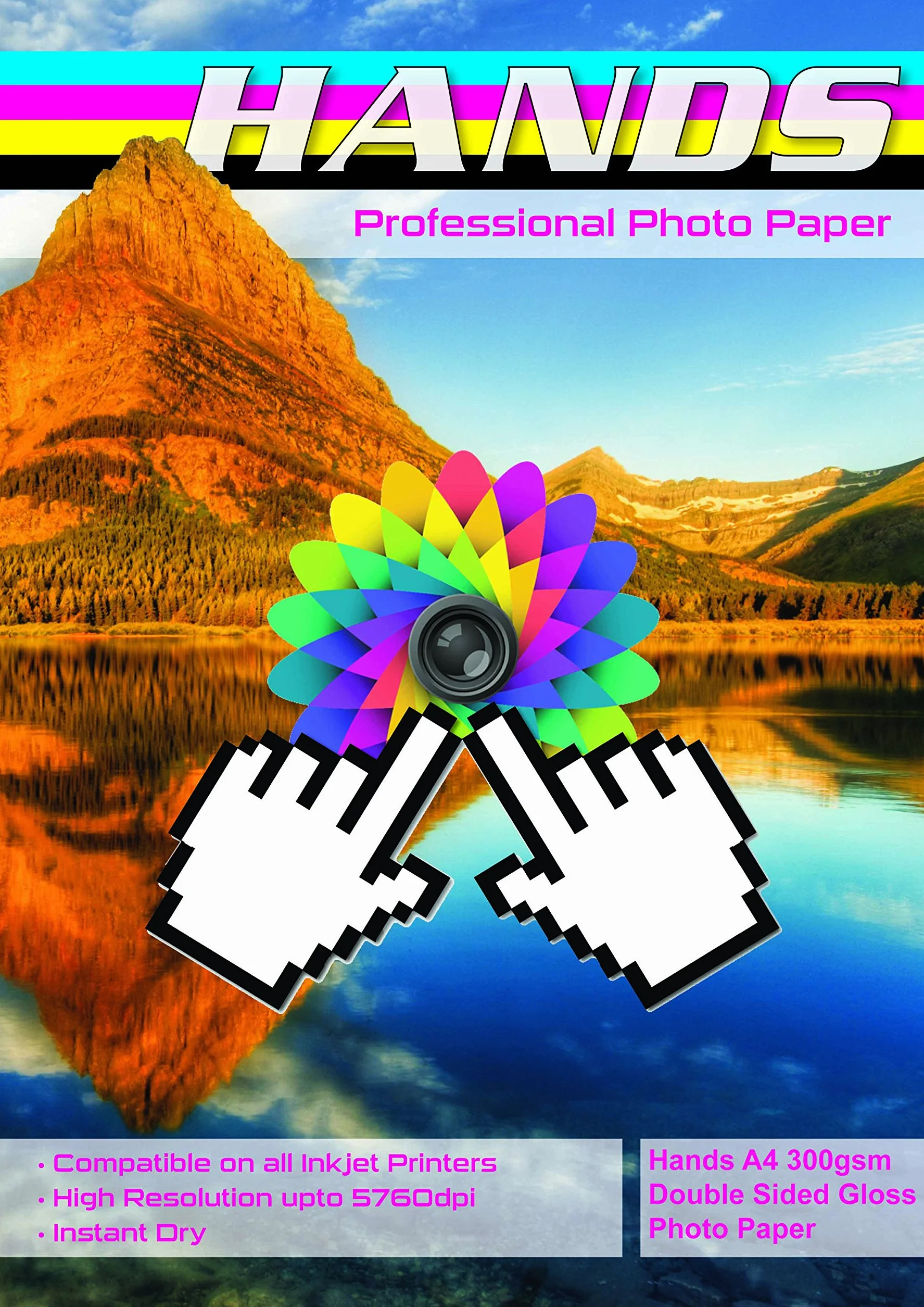 Mani 300 fogli A4 300 gsm double Sided High Gloss/carta fotografica lucida