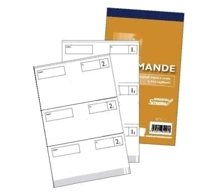 40 PZ BLOCCHI Comande 25/25 fogli a 3 tagliandi formato: 99 x 170 - S3000/3